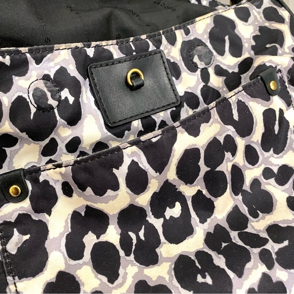 Marc by Marc Jacobs Preppy Nylon Natasha (Elephant Grey Leopard) Crossbody Bag - Picture 4 of 9